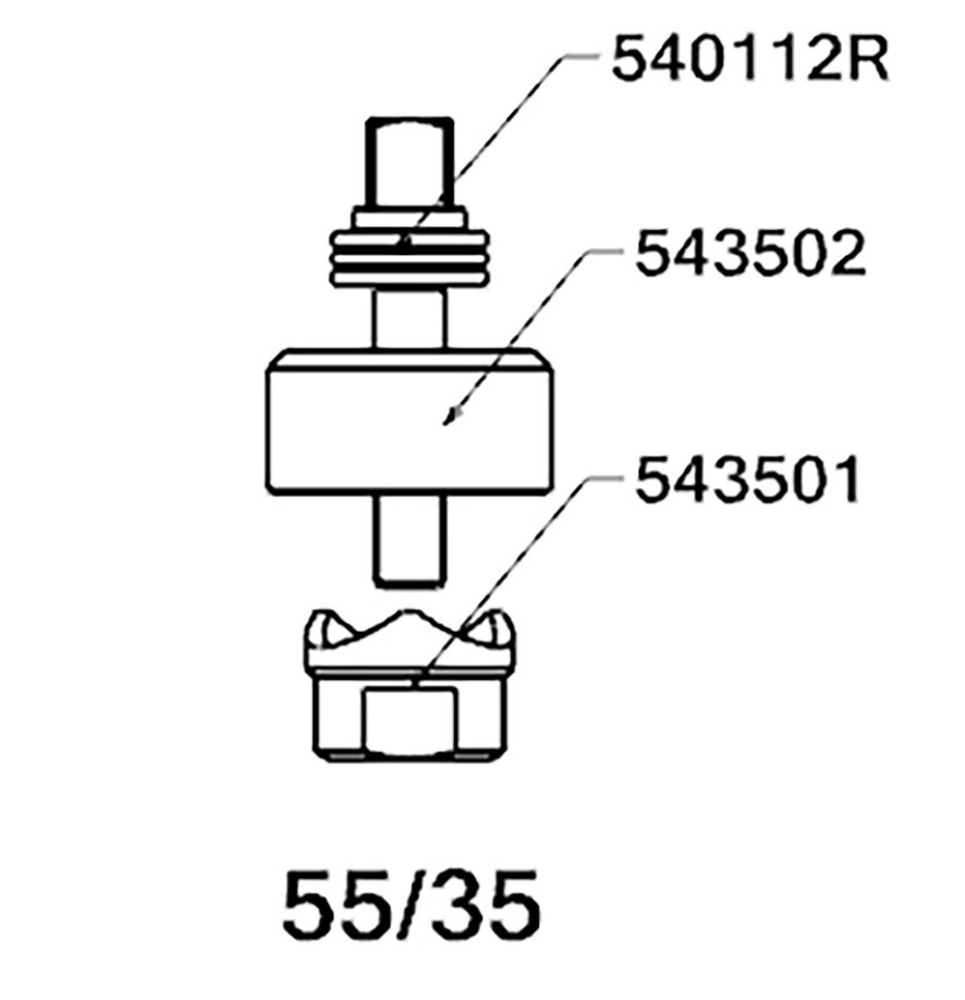 PERFORADOR REDONDO PARA CHAPA  CON RODAMIENTO FORZA SERIE 55